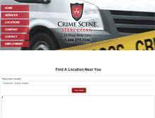 Tablet Screenshot of crimecleaners.com